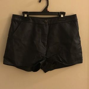 F 21 Faux Leather Shorts - NEW WITH TAGS - SIZE M
